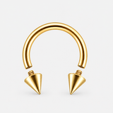 Vortex Spike Horseshoe guldfarvet 8 mm