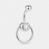 Novara Orbit 5/8 mm Navlepiercing sølvfarvet