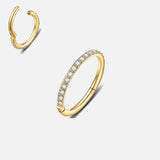 Eternity Sparkle Clicker Ring guldfarvet 6 mm