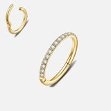 Eternity Sparkle Clicker Ring guldfarvet 8 mm