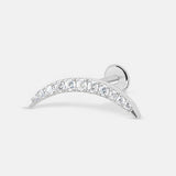 Arc Pavé Labret sølvfarvet