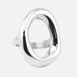 Aura Flow Ring Sølvfarvet