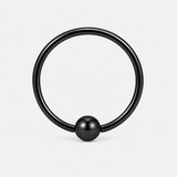 Auren Captive Bead Ring schwarz