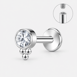 Bead Drop Labret sølvfarvet