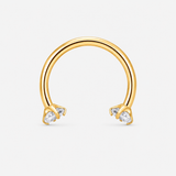 Nova Horseshoe guldfarvet 12 mm
