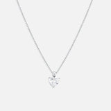 Céleste Heart Necklace silver-coloured
