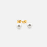 Celeste Pearl Studs 4 mm 18K gold-plated