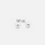 Celeste Pearl Studs 4 mm silver-coloured