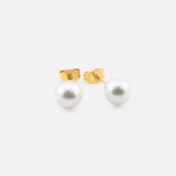 Celeste Pearl Studs 6 mm 18K Guldbelagt