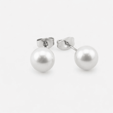 Celeste Pearl Studs 8 mm silver-coloured