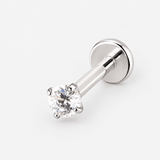Celestia Push-in 3 mm Labret sølvfarvet