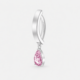 Celestial Rose Drop Clicker Navel Piercing silver-coloured