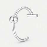 Classic Ball clip-on-ring silverfärgad