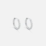 Classic Cubic Hoops Sølvfarvet 10 mm