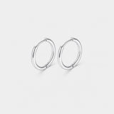 Classic Essential Hoops silver-coloured Helix 8 mm