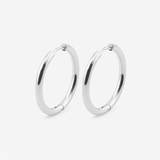 Classic Hoops Sølvfarvet 25 mm