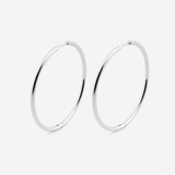 Classic Hoops Sølvfarvet 40 mm