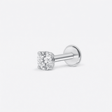 Crystal Classic Labret 3 mm sølvfarvet