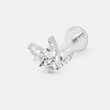 Crystal Dreaming Labret sølvfarvet