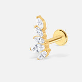 Crystal Wing Labret guldfarvet