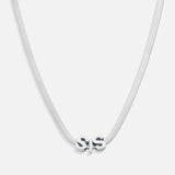 Dicte Bogstav Halskæde Sølvfarvet med 1 bogstav