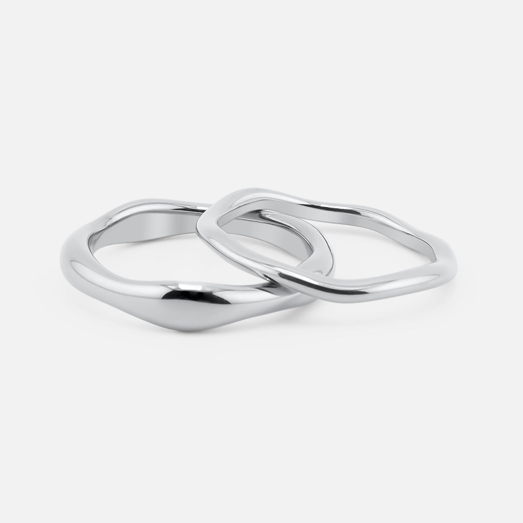Drift Ring Sølvfarvet 3 mm - BY CARA
