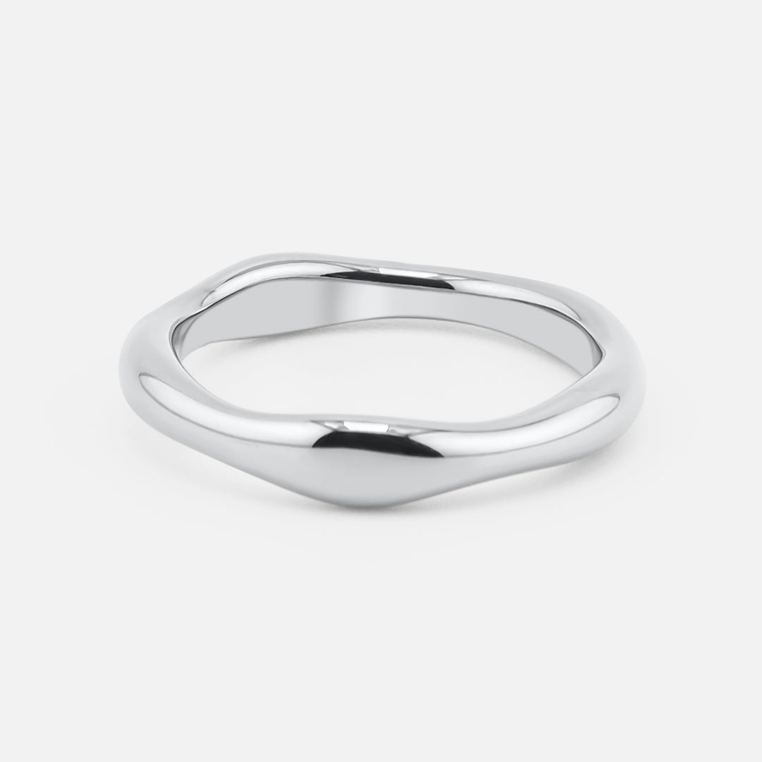 Drift Ring Sølvfarvet 3 mm - BY CARA