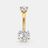 Elara Crystal Clear 5/8 mm Navel Piercing gold-coloured