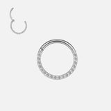 Eternity Side Sparkle Clicker Ring sølvfarvet 6 mm