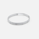 Fleur Bangle Sølvfarvet 6 mm