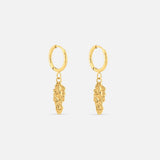 Flow Hoops 18K gold-plated 10 mm