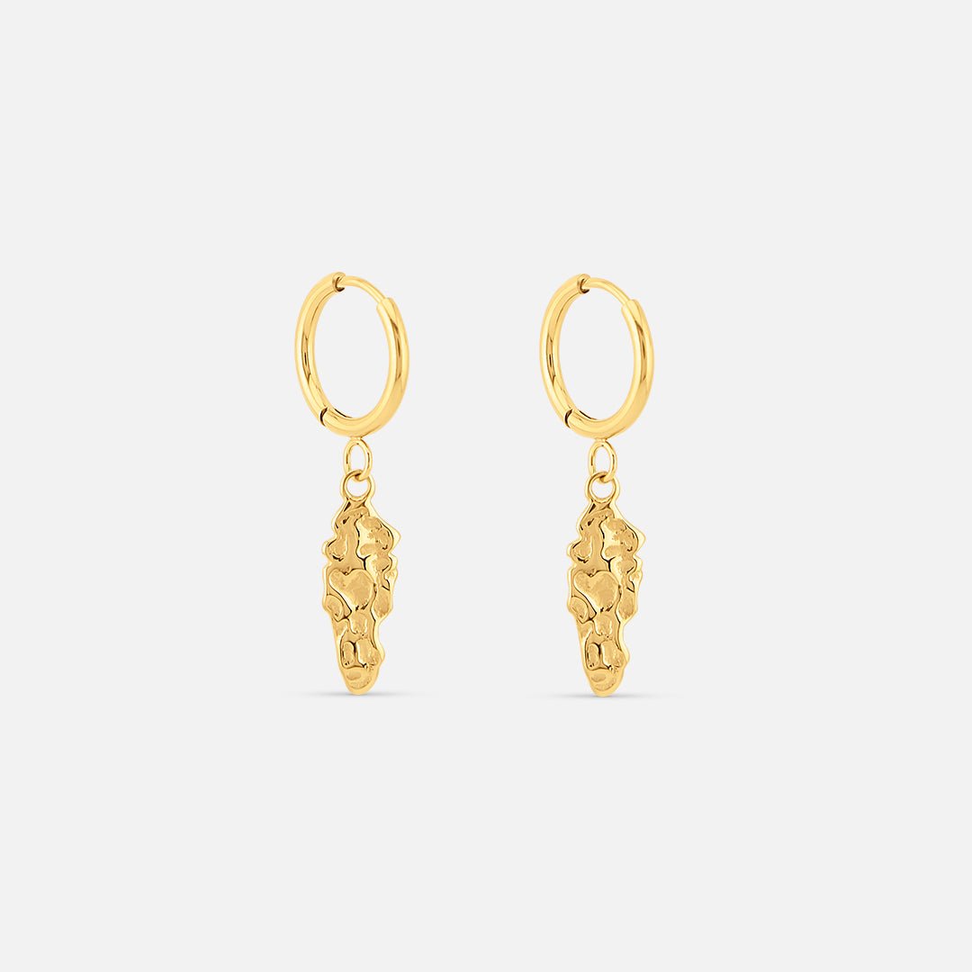 Flow Hoops 18K Guldbelagt 10 mm - BY CARA