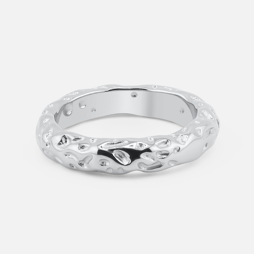 Lava Spirit Ring Sølvfarvet - BY CARA
