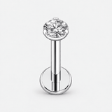 Lumi Solitaire Labret 2,5 mm silberfarben
