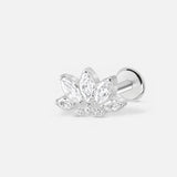 Marquise Petite Crown Labret sølvfarvet