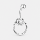 Novara Orbit 5/8 mm navelpiercing silverfärgad
