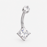 Orielle Princess 4/6 mm Navlepiercing sølvfarvet