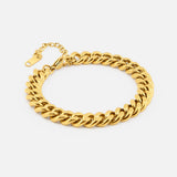 Panser Facet Armbånd 18K Guldbelagt 8 mm