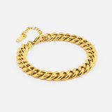 Panser Facet Armbånd 18K Guldbelagt 8 mm