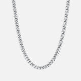 Panser Facet Halskæde Sølvfarvet 8 mm