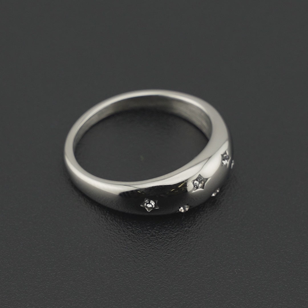 Stardust Ring Sølvfarvet