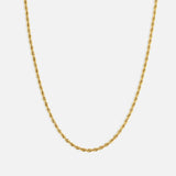 Rope ketting 18K verguld 3 mm