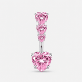 Valentina Cascade Rose Navlepiercing sølvfarvet