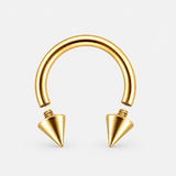 Vortex Spike Horseshoe guldfarvet 8 mm