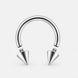 Vortex Spike Horseshoe sølvfarvet 8 mm