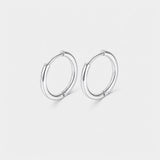 Classic Essential Hoops Sølvfarvet 10 mm