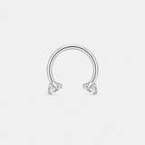 Nova Horseshoe sølvfarvet 10 mm