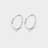 Classic Essential Hoops Sølvfarvet 12 mm