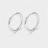 Classic Essential Hoops Sølvfarvet 18 mm