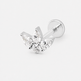 Crystal Dreaming Labret sølvfarvet